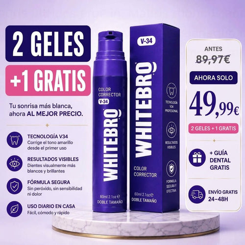 Blanqueador Dental V34 Whitebro - Quintéa