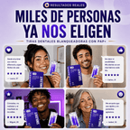 Tiras Blanqueadoras Dentales V34 – Elimina el Amarillo y Blanquea tus Dientes en Casa - Quintéa